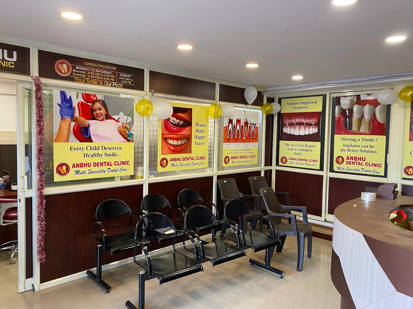 Anbhu Dental Clinic reception